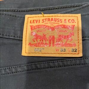Levi's Black Slim Jeans with Iconic Leather Patch